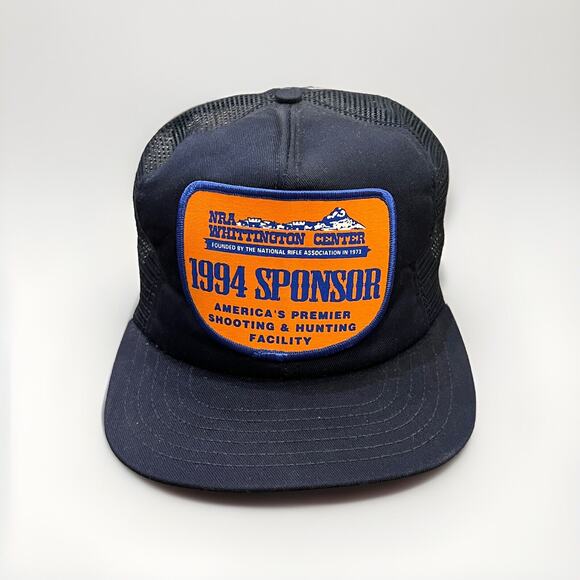 Vintage NRA Whittington Center Rifle America’s Premier Shooting Trucker Hat Cap - Picture 1 of 8